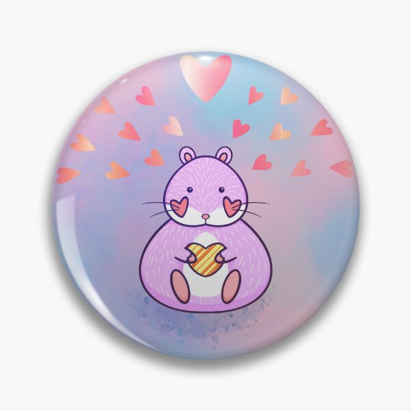 Item preview, Happy Heart Hamster designed and sold by limonlaur.