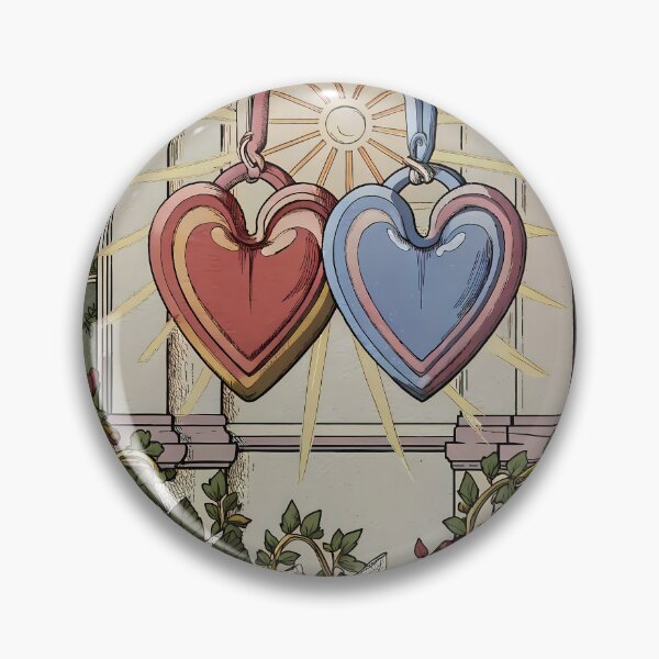 Item preview, Red Blue Love Art Heart Colors Romantic Neon designed and sold by ART ATTACK ZONE.