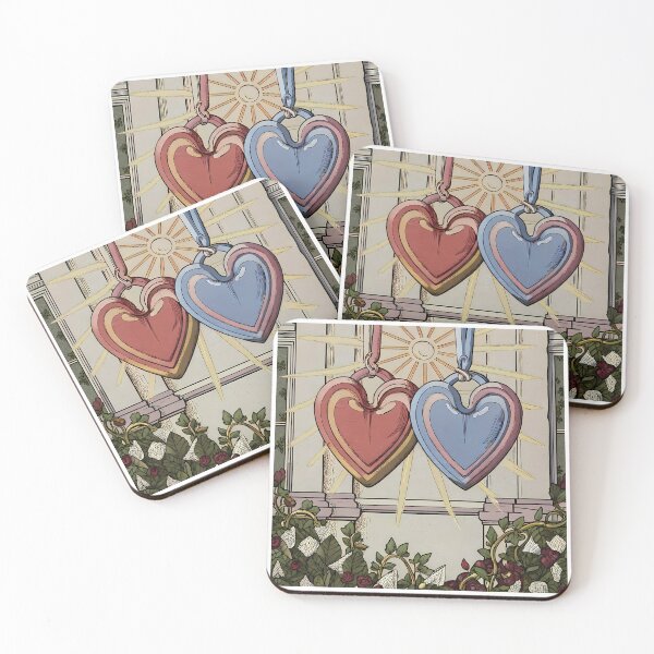 Item preview, Red Blue Love Art Heart Colors Romantic Neon designed and sold by ART ATTACK ZONE.