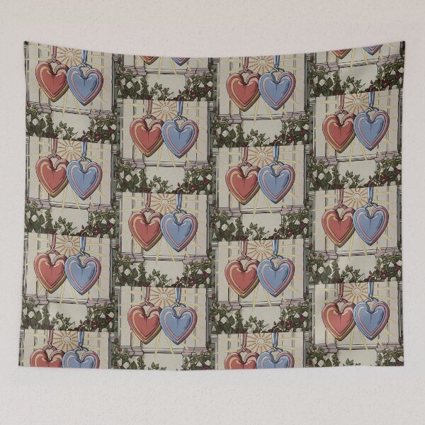 Item preview, Red Blue Love Art Heart Colors Romantic Neon designed and sold by ART ATTACK ZONE.