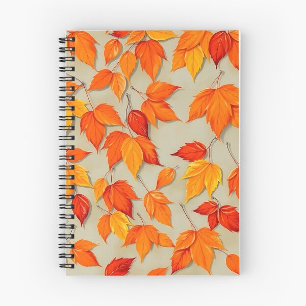 Item preview, pattern of falling autumn leaves designed and sold by FestivityFinds.