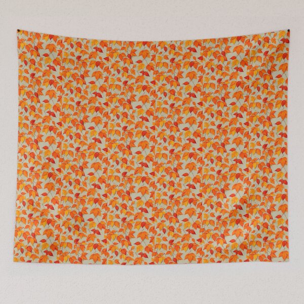 Item preview, pattern of falling autumn leaves designed and sold by FestivityFinds.