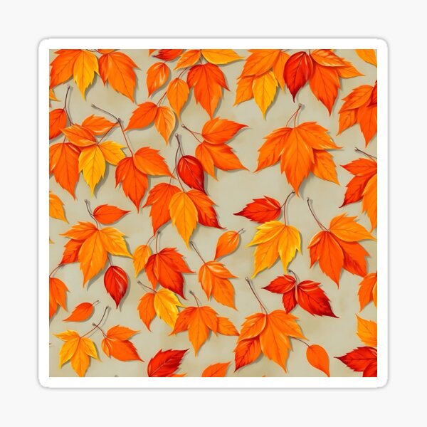 Item preview, pattern of falling autumn leaves designed and sold by FestivityFinds.