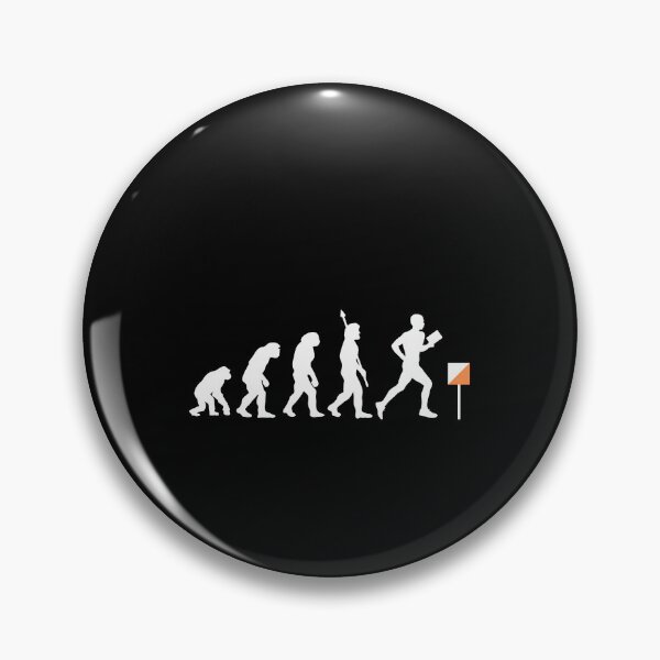 Item preview, Orienteering Evolution Funny Orienteer Darwin designed and sold by StrideSuccess.