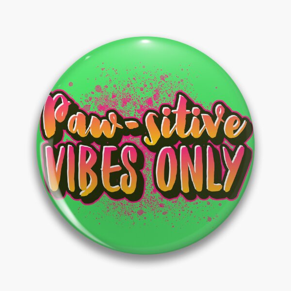 Item preview, "Paw-sitive Vibes Only: Vibrant and Uplifting Design for Print-on-Demand" designed and sold by ImagineRainbows.