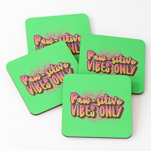 Item preview, "Paw-sitive Vibes Only: Vibrant and Uplifting Design for Print-on-Demand" designed and sold by ImagineRainbows.