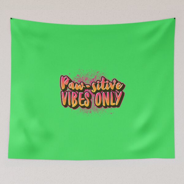 Item preview, "Paw-sitive Vibes Only: Vibrant and Uplifting Design for Print-on-Demand" designed and sold by ImagineRainbows.
