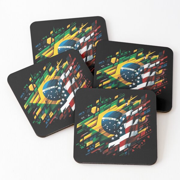Item preview, BRAZIL USA Flag designed and sold by maistendencias.