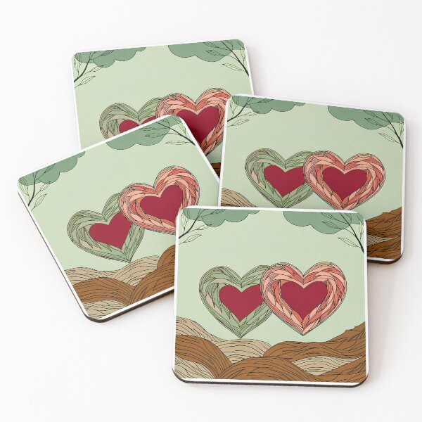 Item preview, Red Love Art Heart Colors Romantic Futuristic Neon designed and sold by ART ATTACK ZONE.