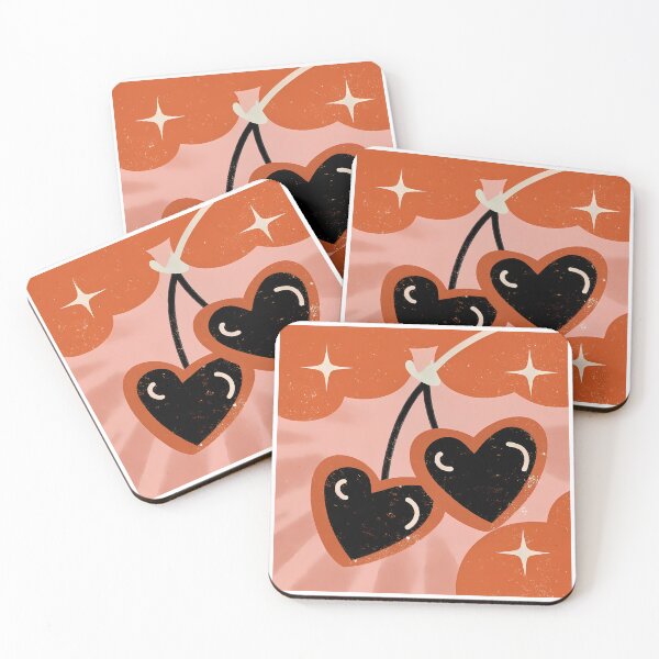 Item preview, Orange Black Love Art Heart Colors Romantic Futuristic  designed and sold by ART ATTACK ZONE.