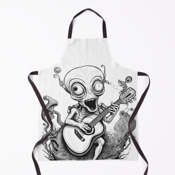 Item preview, Alien playing guitar designed and sold by xSoLx.