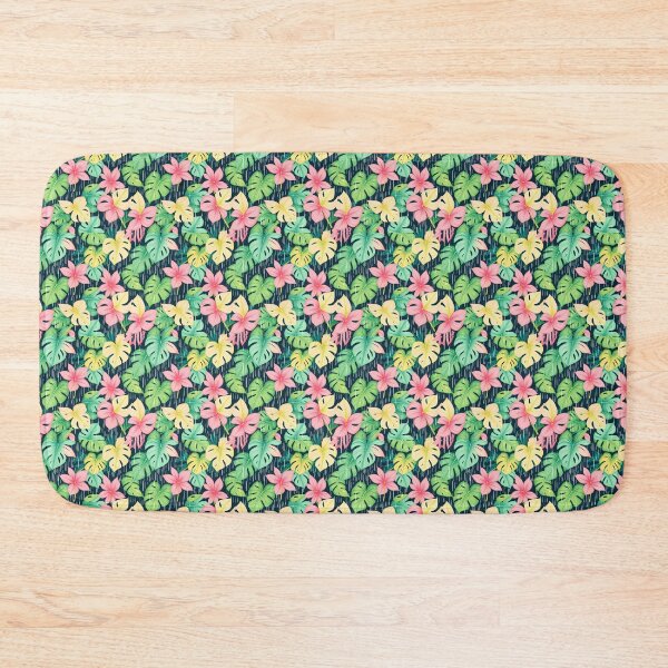 Item preview, pattern of tropical monstera and palm leaves  designed and sold by FestivityFinds.