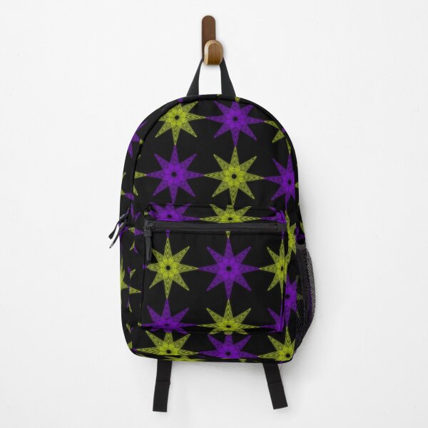 Item preview, Mosaic Pattern of the Star of Ishtar/Inanna (Green and Violet Neon) designed and sold by Ancestralis.