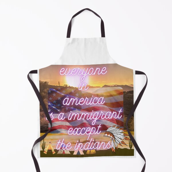 Item preview, Immigrant’s America - Neon Sunset | 'everyone in america is a immigrant except the Indians designed and sold by Adam Krzysztof Wiatr.