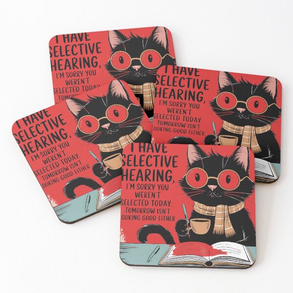 Item preview, I have Selective Hearing Cat Lovers Owners designed and sold by universe-hold ⭐⭐⭐⭐⭐.