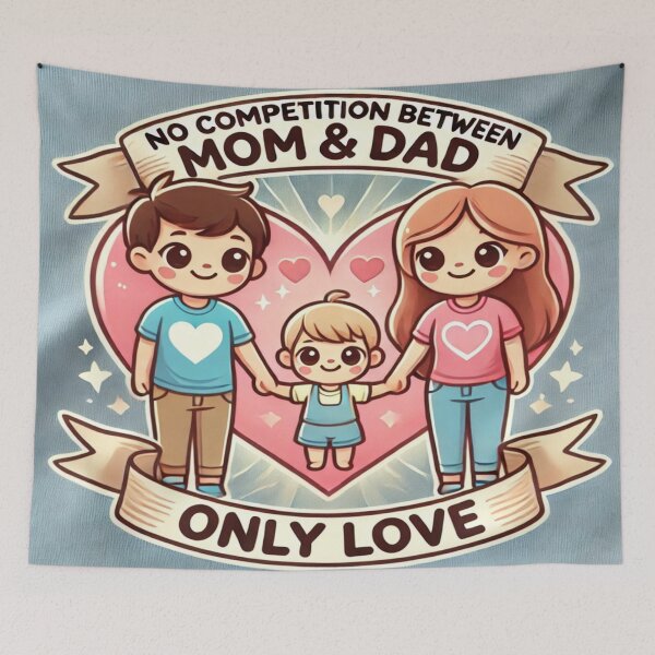 Item preview, Mom and Dad Valentine's Day / No Competition Only Love designed and sold by Dubione2.