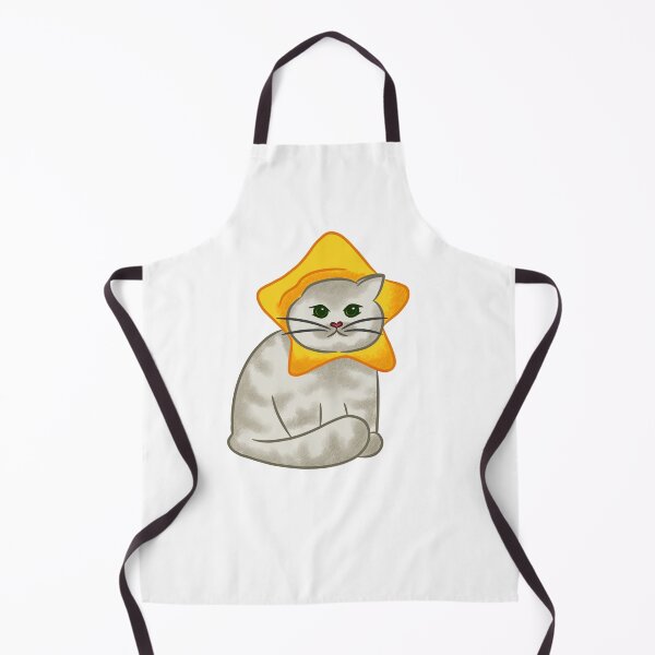 Item preview, Star kitty funny cat in hat fluffy sticker designed and sold by RozhmarisArt.