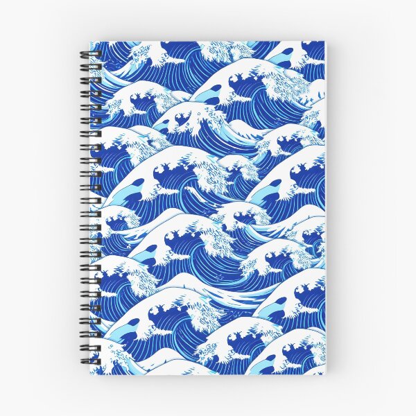 Item preview, Traditional Japanese Wave Motifs in Indigo and White designed and sold by FestivityFinds.