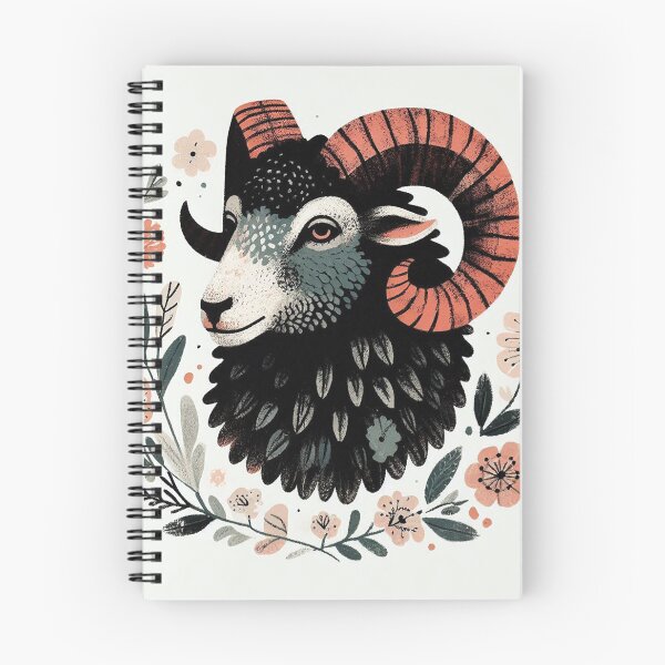 Item preview, Floral Ram Portrait designed and sold by zzz888.