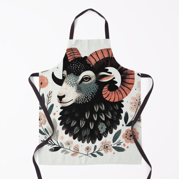 Item preview, Floral Ram Portrait designed and sold by zzz888.