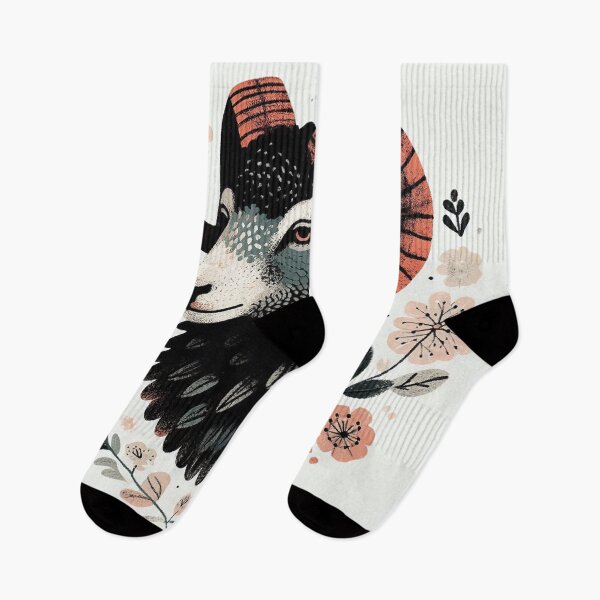 Item preview, Floral Ram Portrait designed and sold by zzz888.