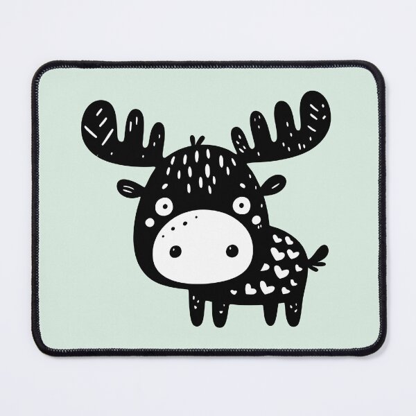 Item preview, Lovable Moose - Nordic Woodland Art designed and sold by happyartworks.