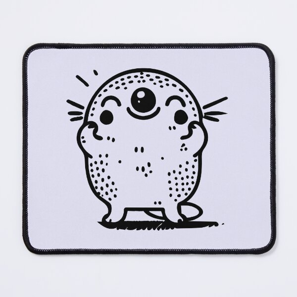 Item preview, Hand-Drawn Funny Mole Illustration | Minimalist Cute Outline Design designed and sold by happyartworks.