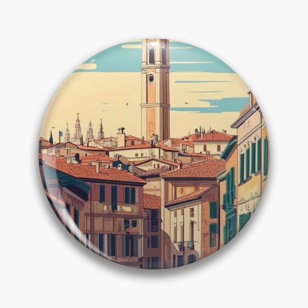 Item preview, Cremona Travel Poster, Perfect Souvenir Gift for Travel Enthusiasts, Vintage Style Wall Art, Italy Wall art for home decor, Cremona print. Sticker designed and sold by Thegalleryshop1.