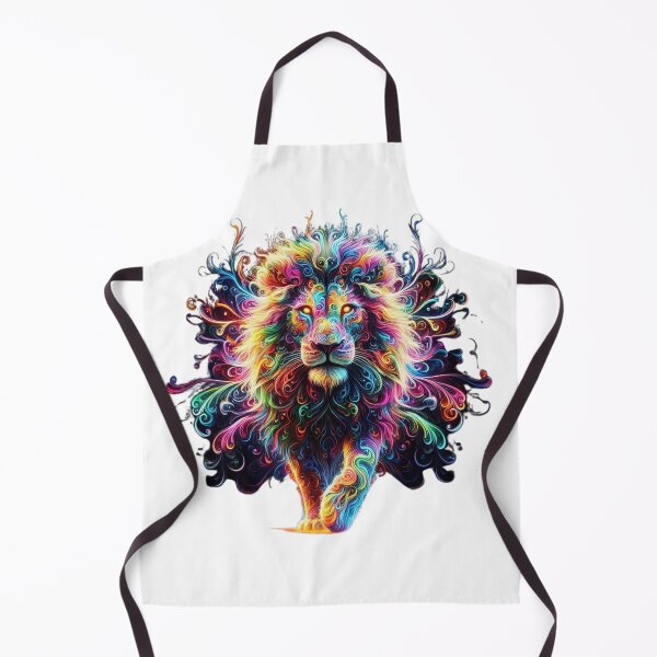 Item preview, Majestic Neon Lion – King of Vibrant Energy designed and sold by GloriousArtSKD.