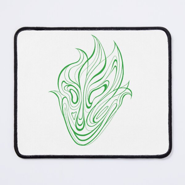 Item preview, Line Art Face Energy (green) designed and sold by Alesa-Aleks.
