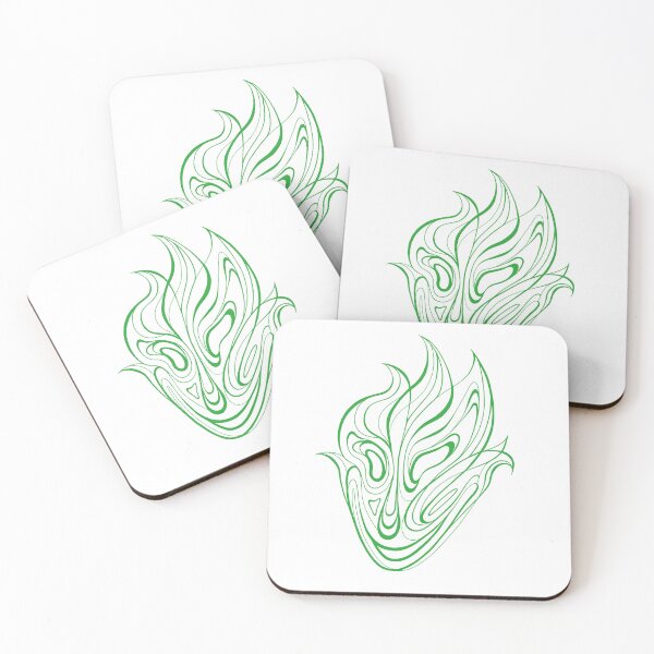 Item preview, Line Art Face Energy (green) designed and sold by Alesa-Aleks.