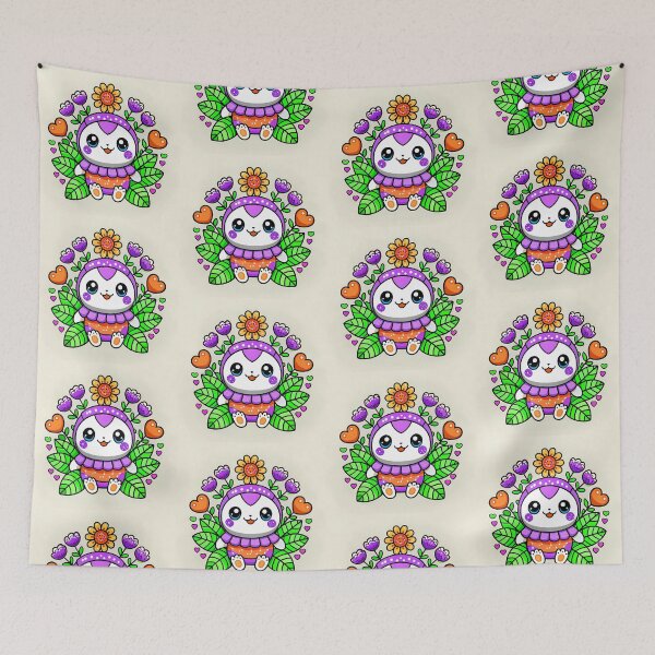Item preview, Happy Animal Characters Vibrant Colors Design Art Cute designed and sold by ART ATTACK ZONE.