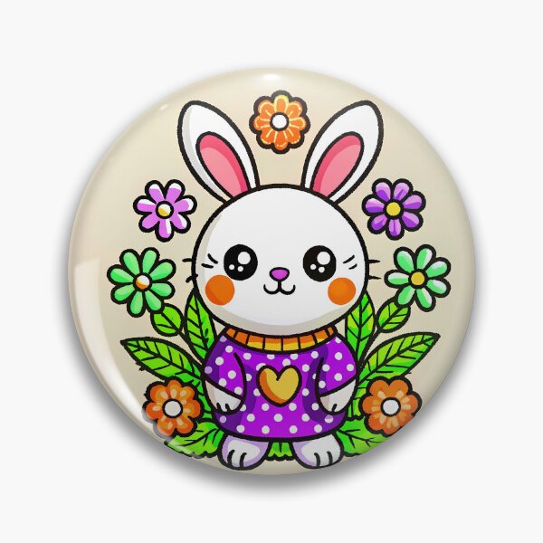 Item preview, Rabbit Characters Vibrant Colors Design Art Cute designed and sold by ART ATTACK ZONE.