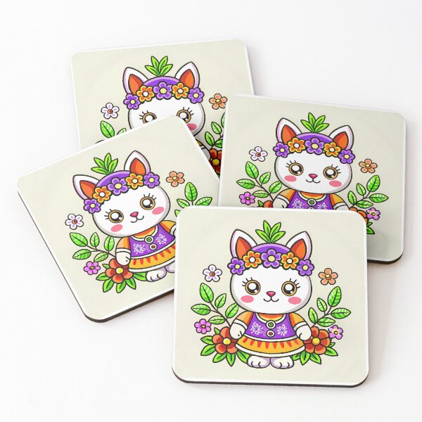 Item preview, Flowers Rabbit Characters Vibrant Colors Design Art Cute designed and sold by ART ATTACK ZONE.