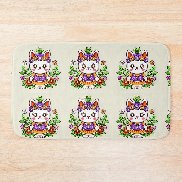 Item preview, Flowers Rabbit Characters Vibrant Colors Design Art Cute designed and sold by ART ATTACK ZONE.
