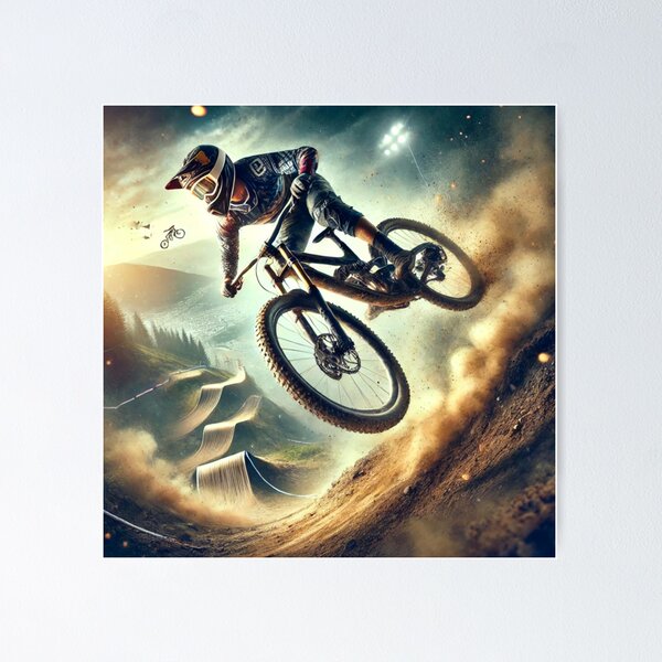 Item preview, Epic MTB Shredder – Giving It His All designed and sold by GrizzlyCompany.