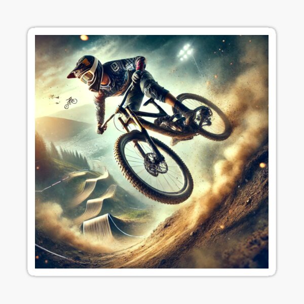 Item preview, Epic MTB Shredder – Giving It His All designed and sold by GrizzlyCompany.