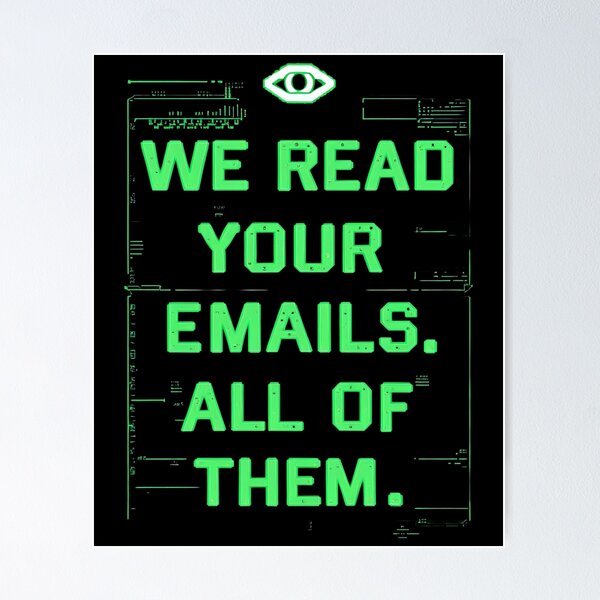 Item preview, HR: We Read Your Emails. All of Them. Hr Humor designed and sold by DomTeesHaven.