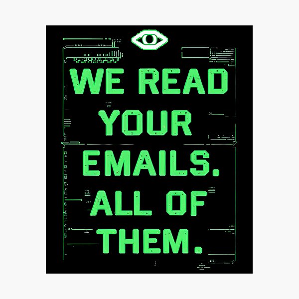 Item preview, HR: We Read Your Emails. All of Them. Hr Humor designed and sold by DomTeesHaven.