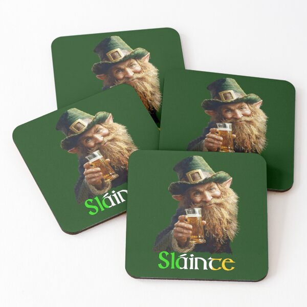 Item preview, SLAINTE - ST PATRICKS DAY - LEPRECHAUN - BLACK T SHIRT designed and sold by Danicus666.