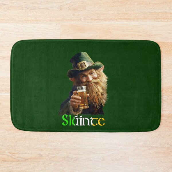 Item preview, SLAINTE - ST PATRICKS DAY - LEPRECHAUN - BLACK T SHIRT designed and sold by Danicus666.
