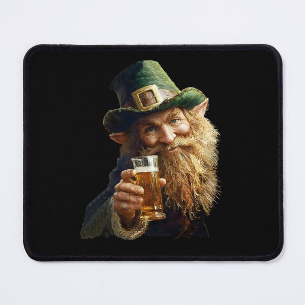 Item preview, SLAINTE - ST PATRICKS DAY - LEPRECHAUN - BLACK T SHIRT designed and sold by Danicus666.