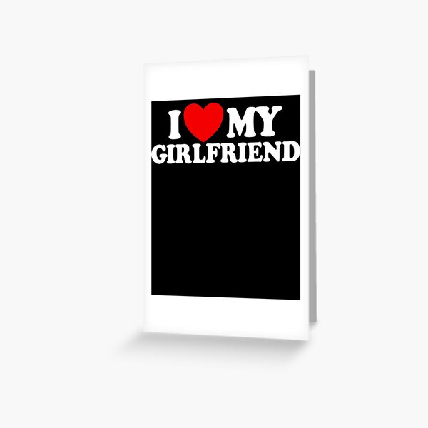 Item preview, I Love My Girlfriend Matching Couple I Love My Girlfriend Gear designed and sold by DynamicDesign.