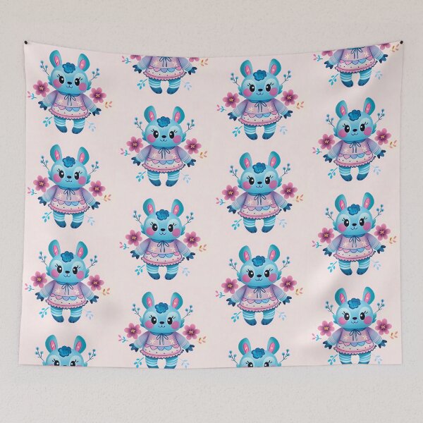 Item preview, Blue Characters Vibrant Colors Design Art Cute designed and sold by ART ATTACK ZONE.