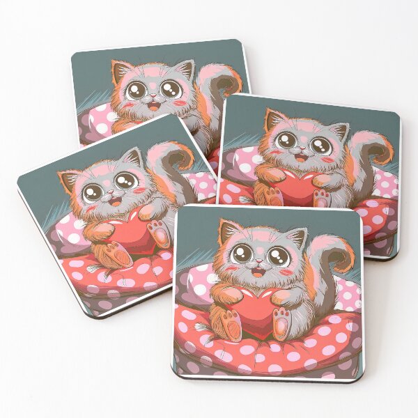 Item preview, Kitty Animal Characters Vibrant Colors Design Art Cute designed and sold by ART ATTACK ZONE.
