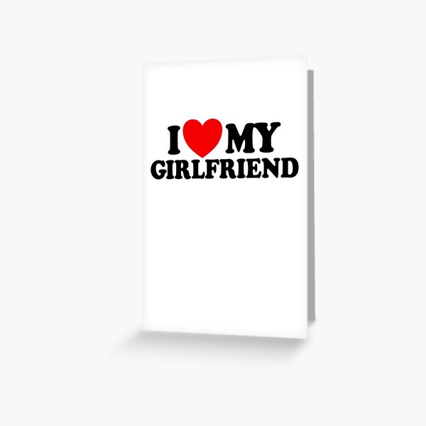 Item preview, I Love My Girlfriend Matching Couple I Love My Girlfriend Gear designed and sold by DynamicDesign.