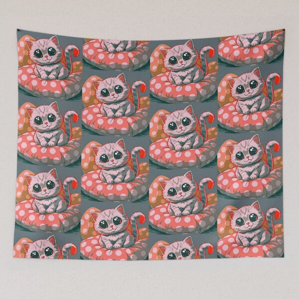 Item preview, Love Cat Characters Vibrant Colors Design Art Cute designed and sold by ART ATTACK ZONE.