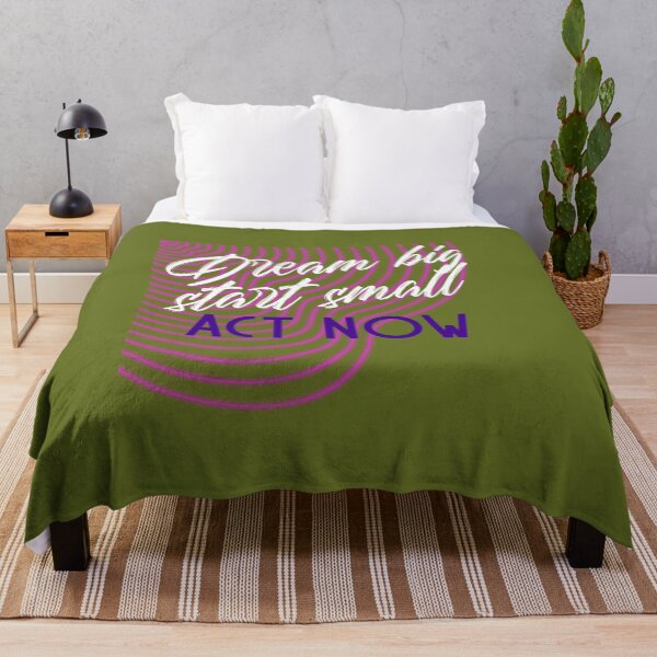 Item preview, "Dream Big Start Small Act Now - Motivational Neon Design for Print-On-Demand" designed and sold by ImagineRainbows.