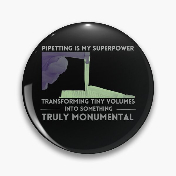 Item preview, Pipetting is my superpower. Lab pun. Pipetting cartoon designed and sold by MySciPic.