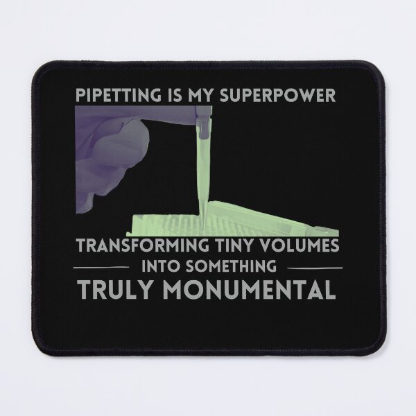 Item preview, Pipetting is my superpower. Lab pun. Pipetting cartoon designed and sold by MySciPic.